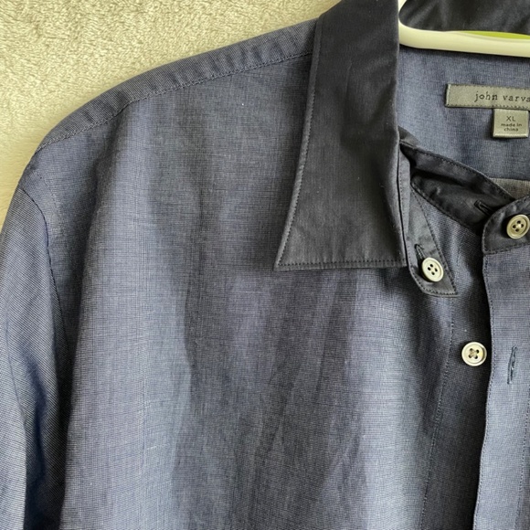 John Varvatos Dual-Collar Men’s Dress Shirt / X-Large - Picture 3 of 10